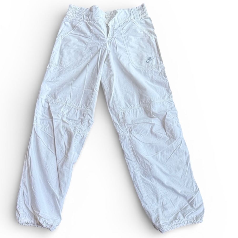 Nike Kids White Cargo Pants – Size L – Unisex – Casual Style